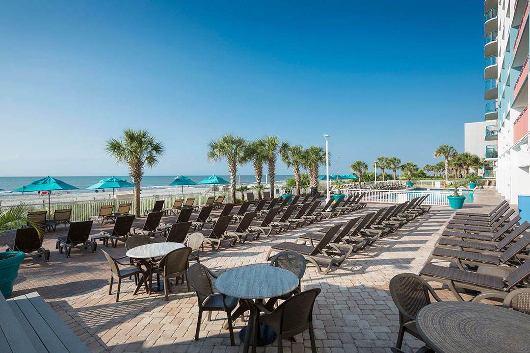 Oceanfront Pool Deck for Tanning