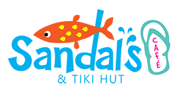 Sandals Cafe and Tiki Hut Logo
