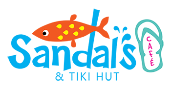 Sandals Cafe and Tiki Hut Logo