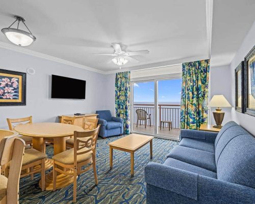 Oceanfront Two Bedroom Deluxe Condo - Living Room